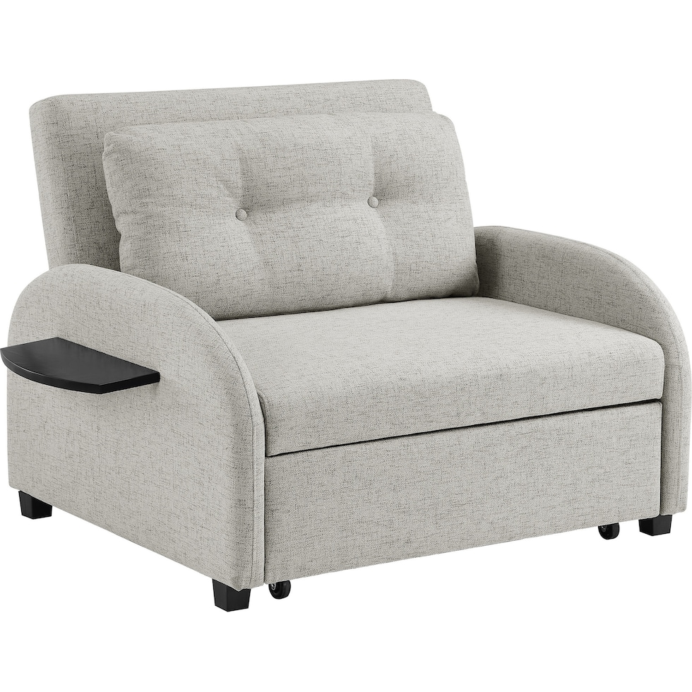 bandi gray accent chair   