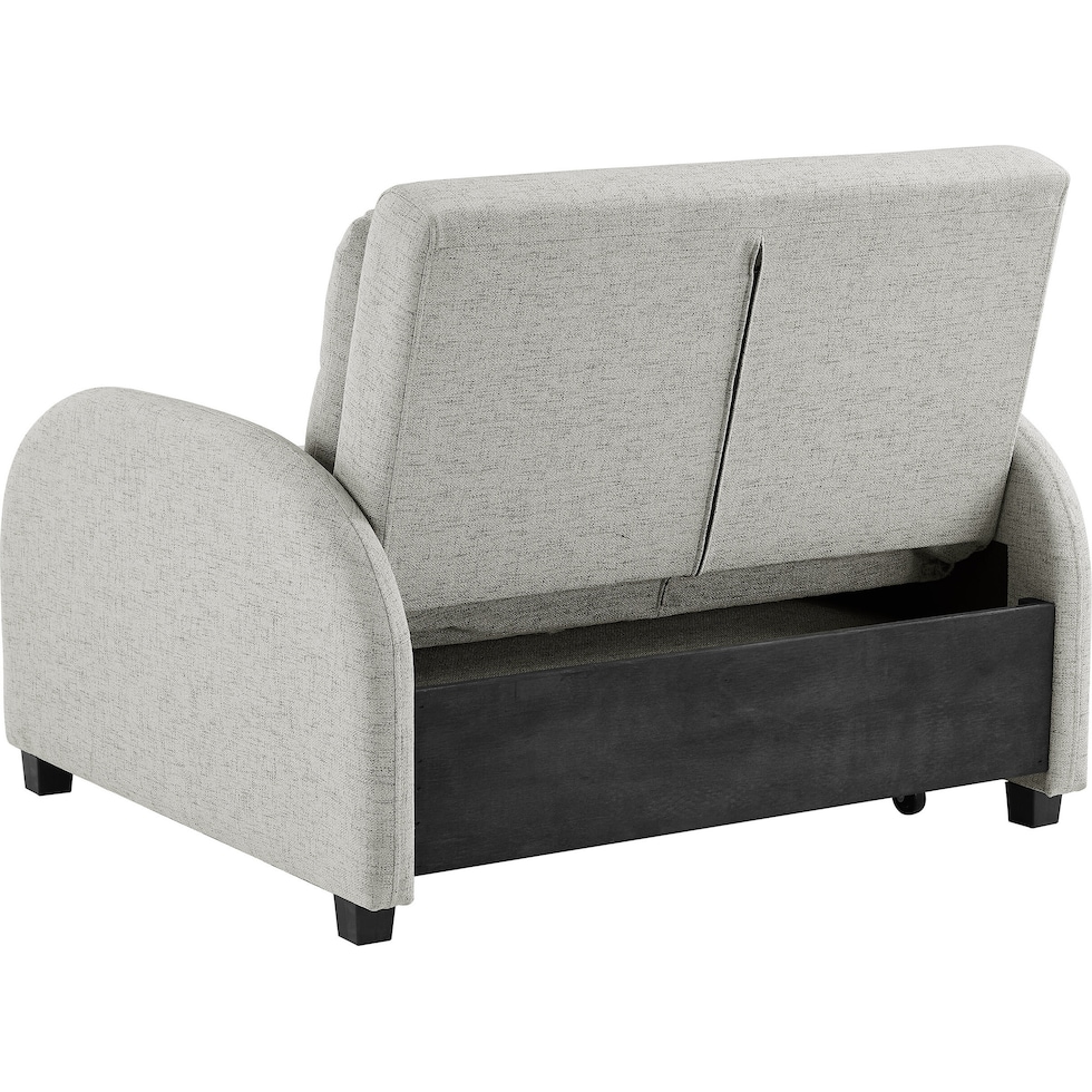 bandi gray accent chair   