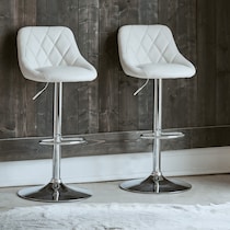 bandon white bar stool   