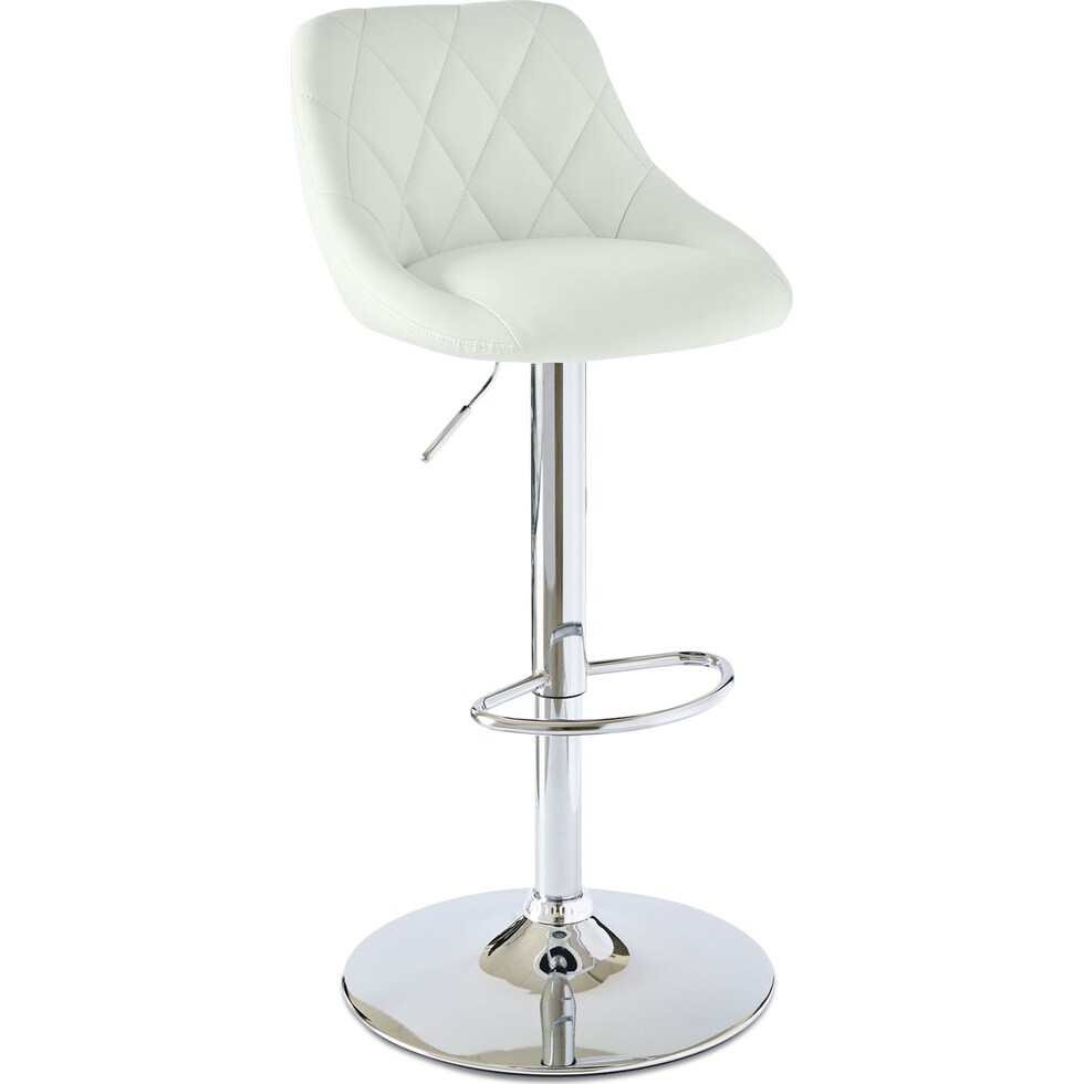 bandon white bar stool   