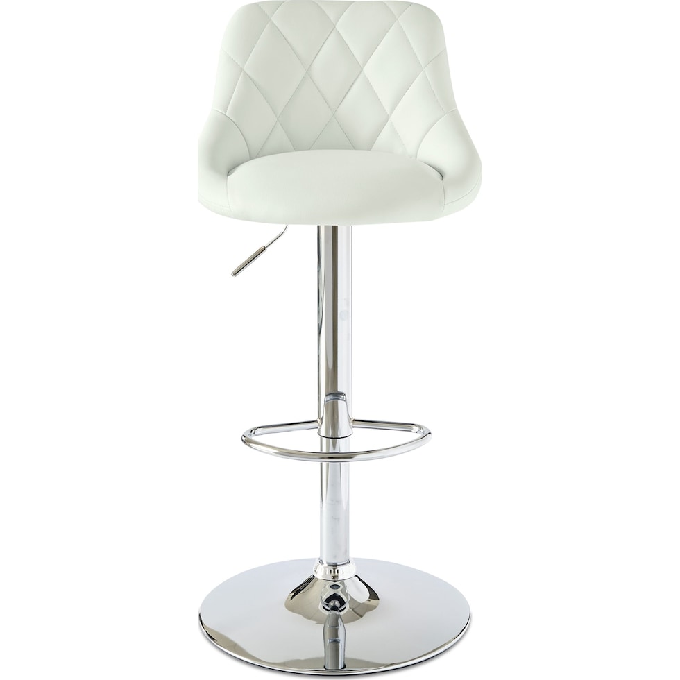 bandon white bar stool   