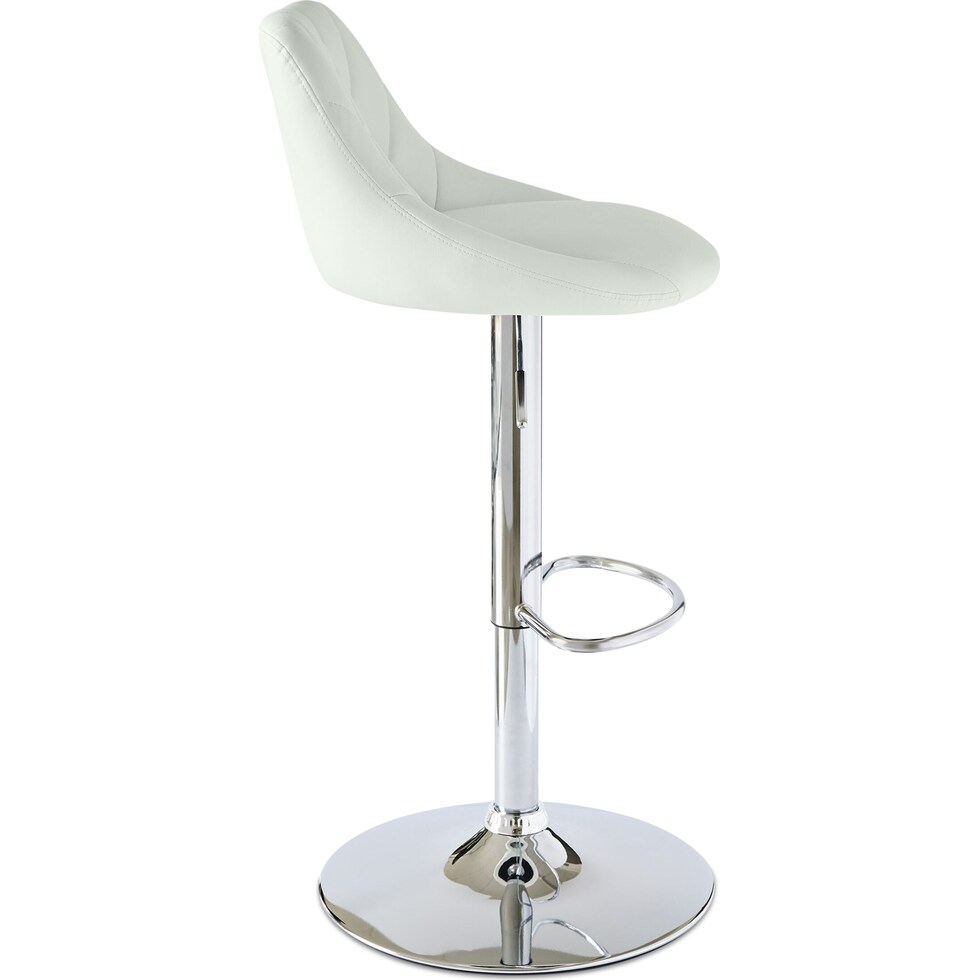 bandon white bar stool   