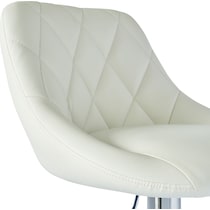 bandon white bar stool   