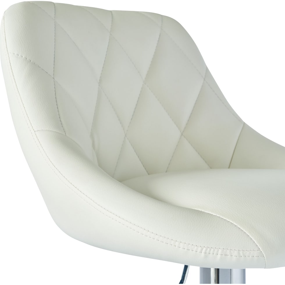 bandon white bar stool   