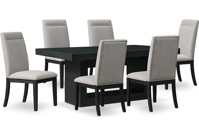 banks black and gray  pc dining room   