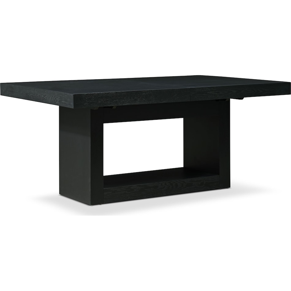 banks black dining table   