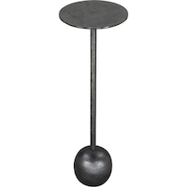 barbell black side table   