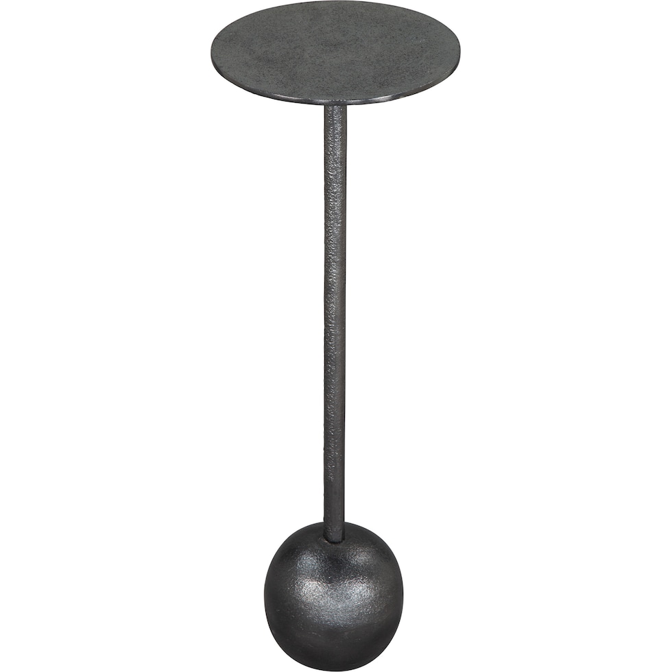 barbell black side table   