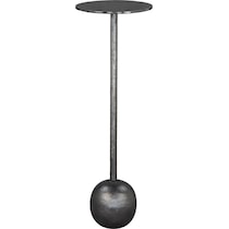 barbell black side table   