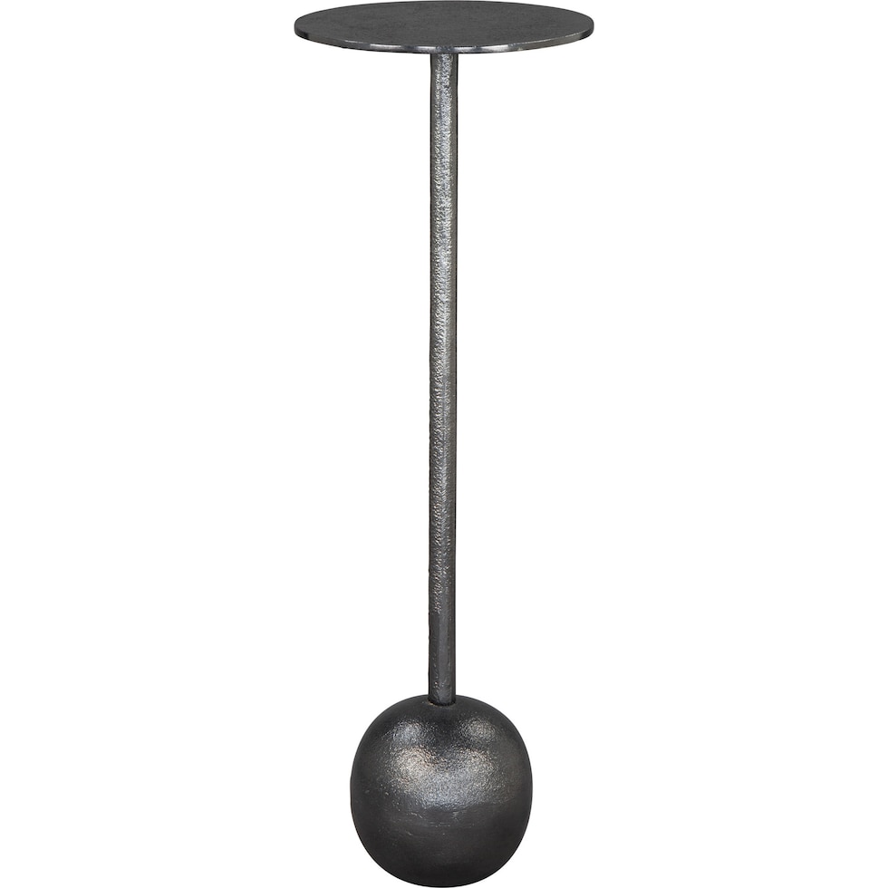 barbell black side table   