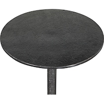 barbell black side table   