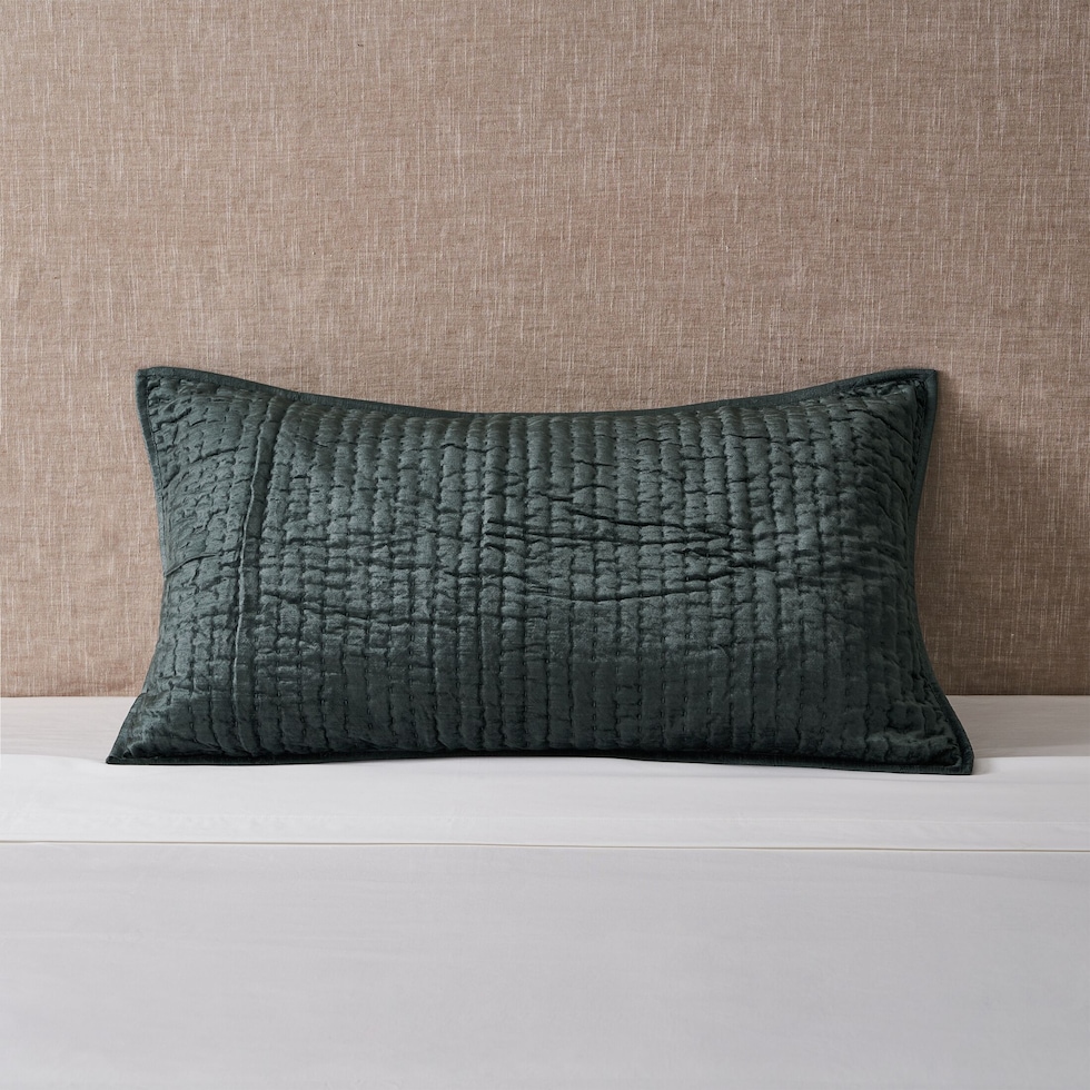 bari bay green pillow sham   