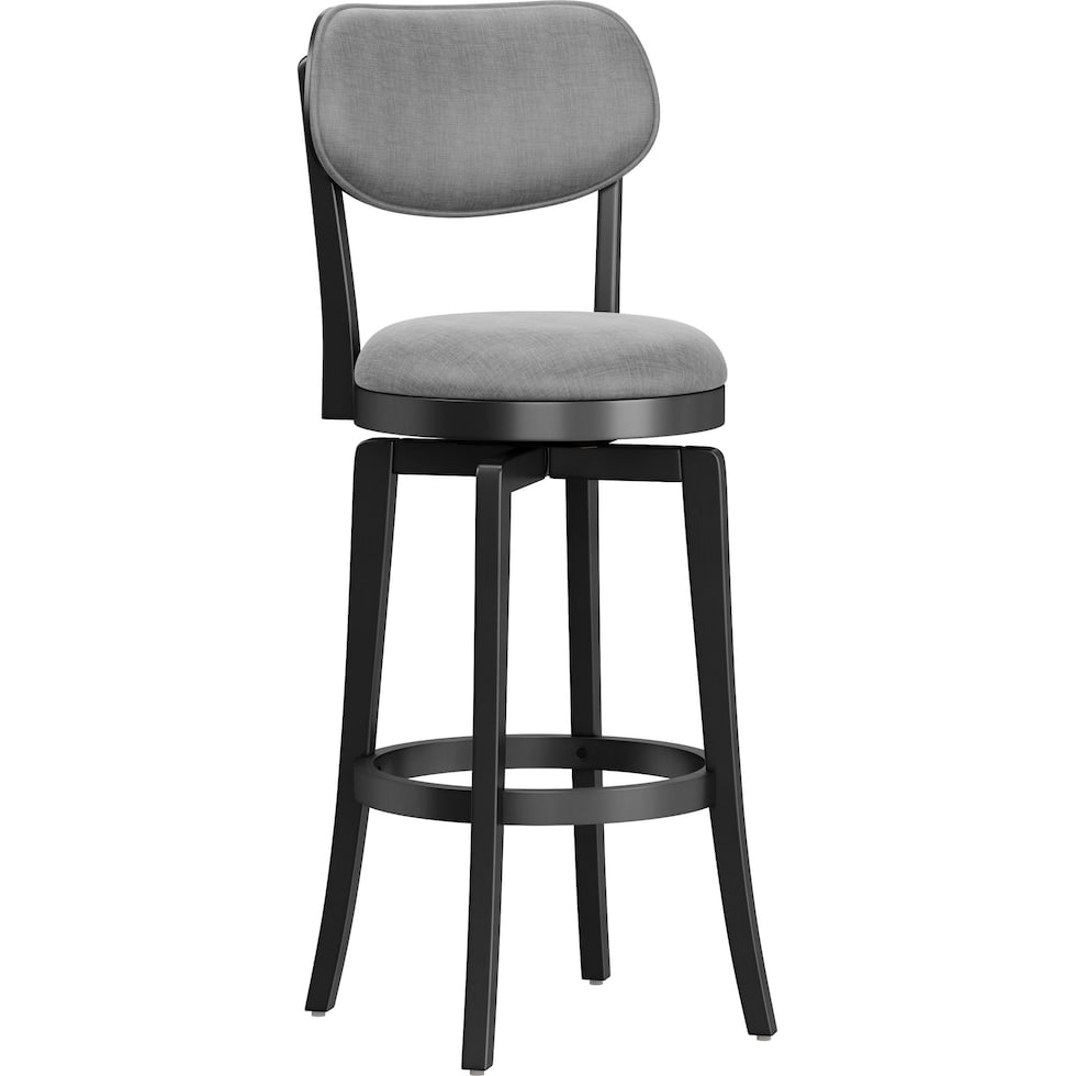 bari black bar stool   