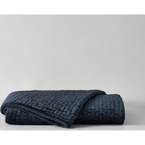 bari blue king quilt   