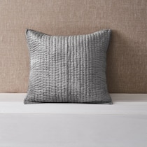bari gray pillow sham   
