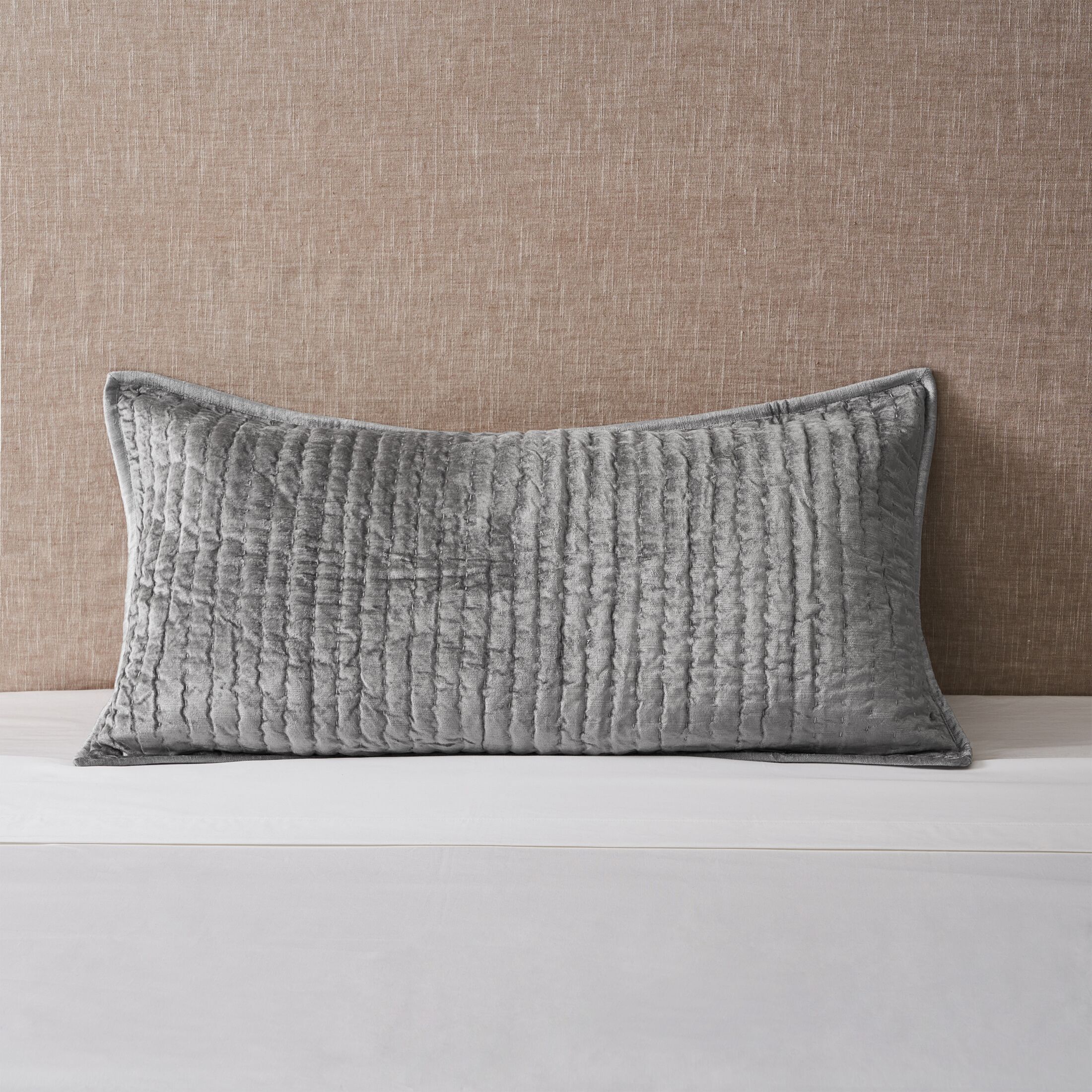 Bari Velvet King Pillow Sham American Signature Furniture