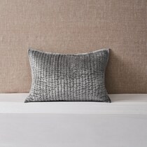 bari gray pillow sham   