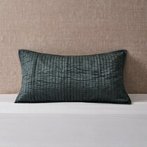 bari green pillow sham   