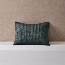 bari green pillow sham   