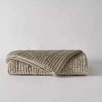 bari light brown king quilt   