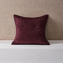 bari red pillow sham   