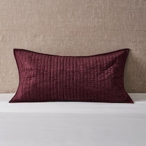 bari red pillow sham   