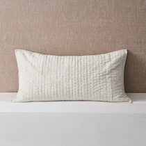bari white pillow sham   