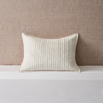 bari white pillow sham   