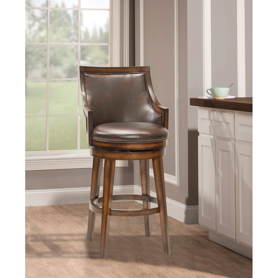 bario gray bar stool   
