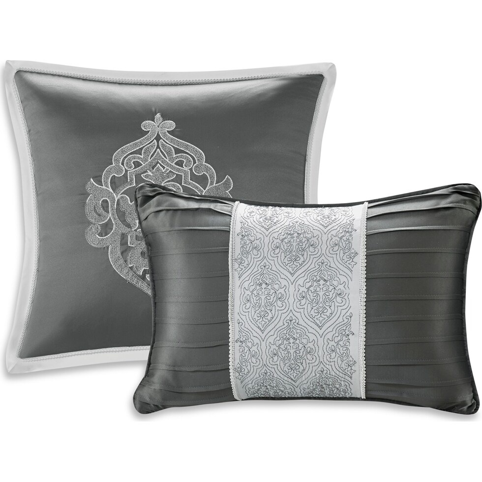 barker gray king bedding set   