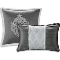 barker gray queen bedding set   