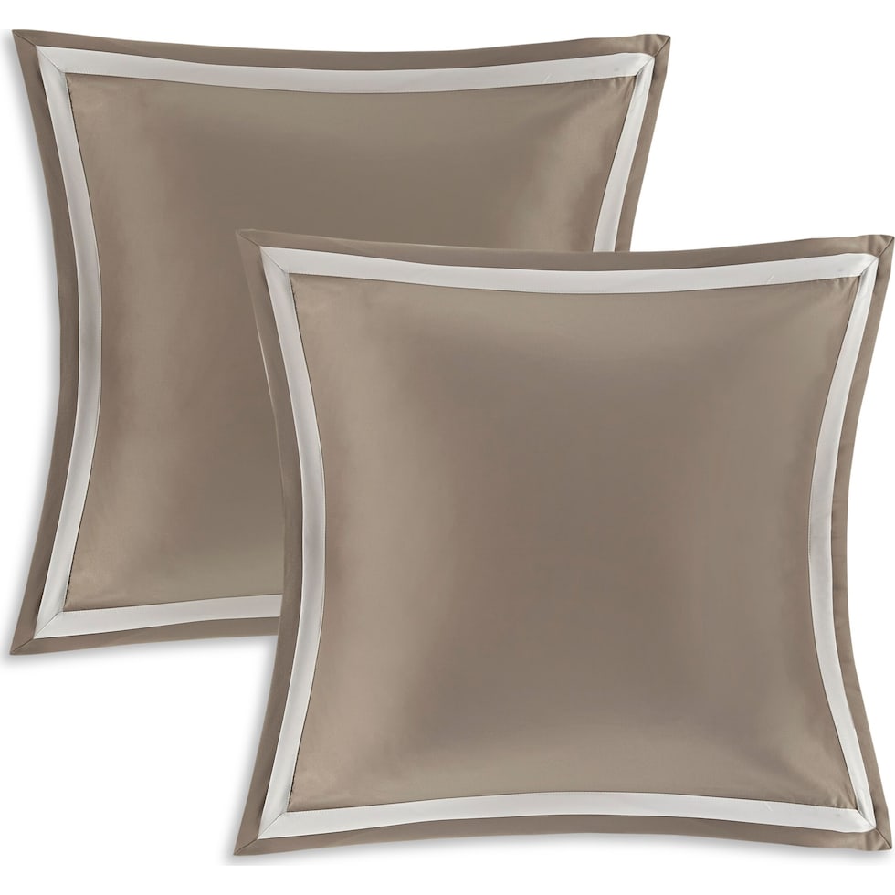 barker light brown california king bedding set   
