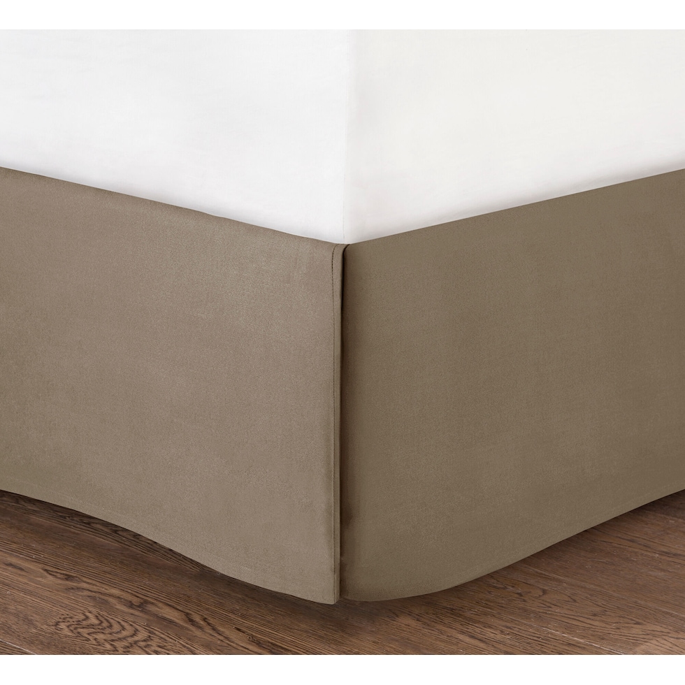 barker light brown california king bedding set   