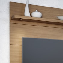 barlow off white maple entertainment wall unit   