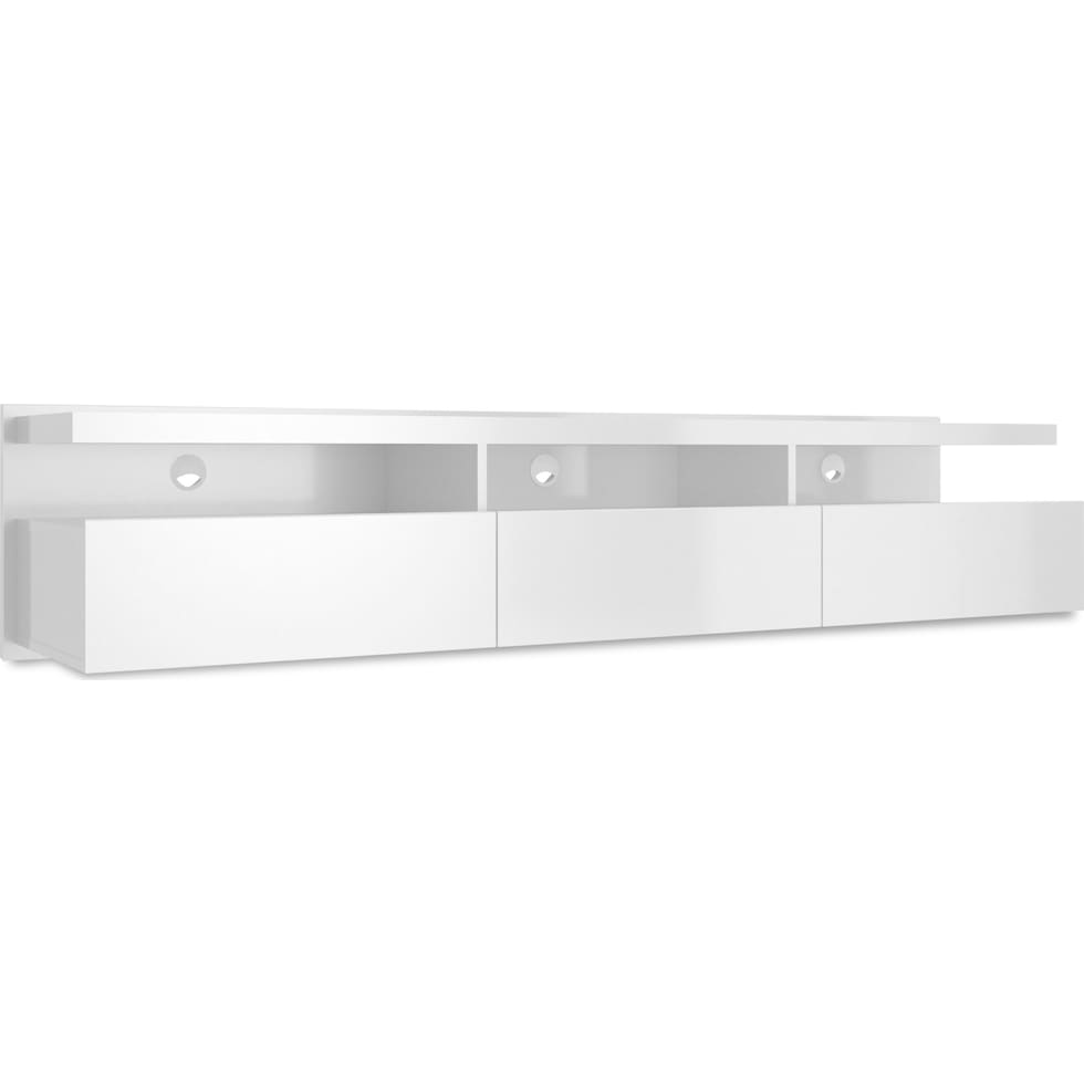 barlow white entertainment wall unit   