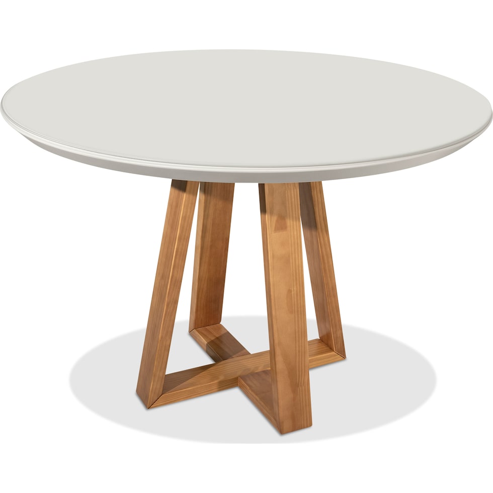 barnaby white dining table   