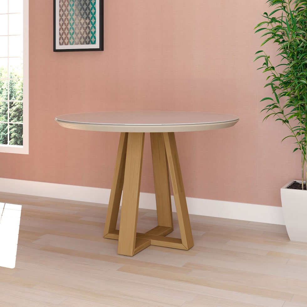 barnaby white dining table   