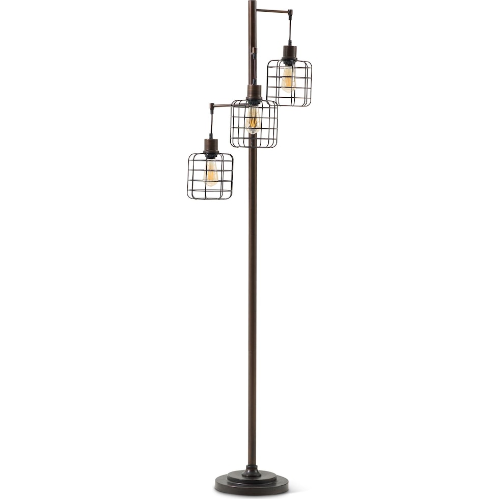 barnes bronze floor lamp   