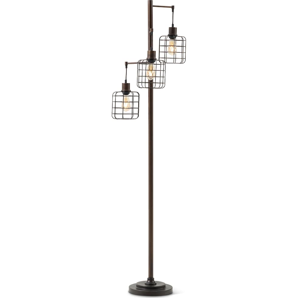 barnes bronze floor lamp   