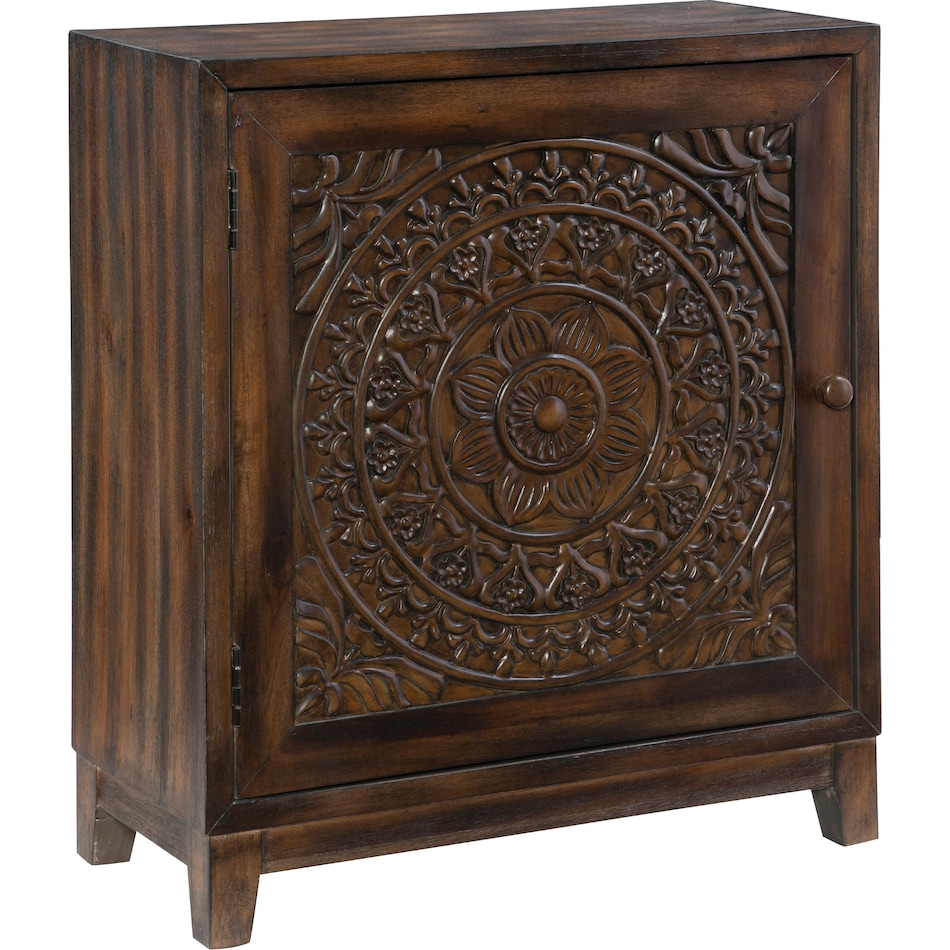 barnett dark brown accent cabinet   