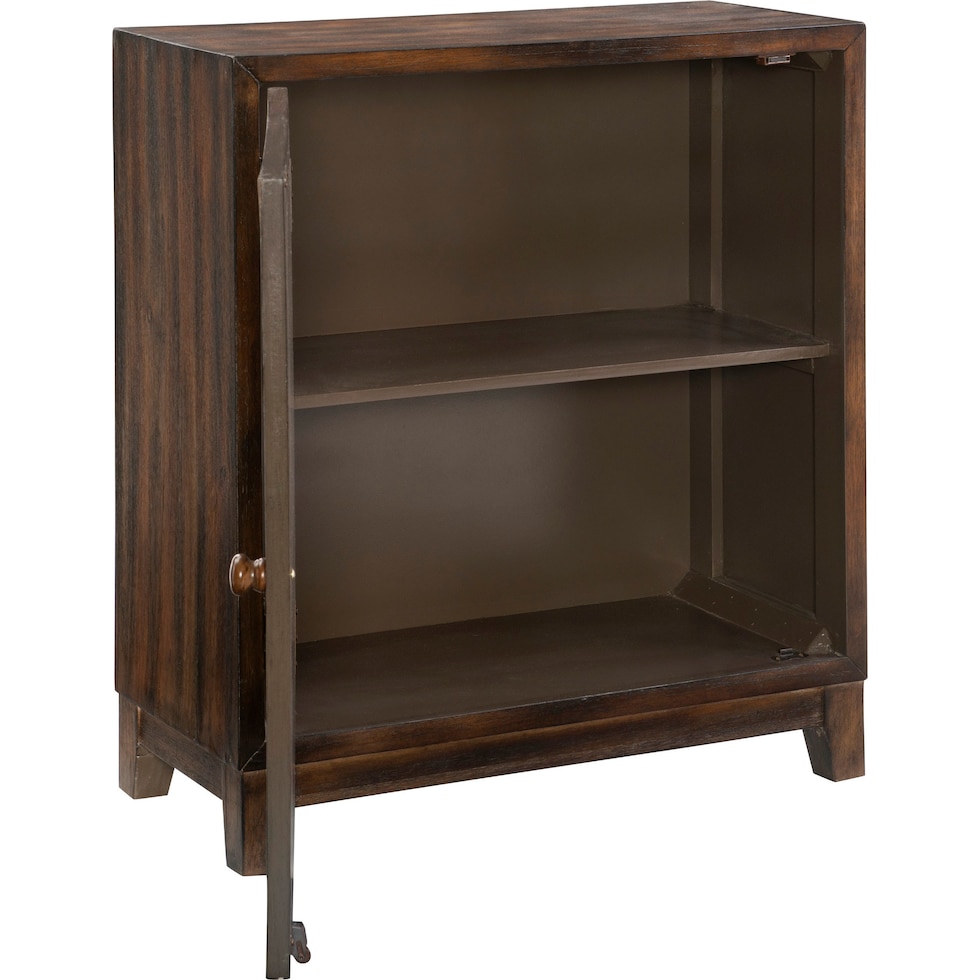 barnett dark brown accent cabinet   