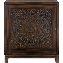 barnett dark brown accent cabinet   