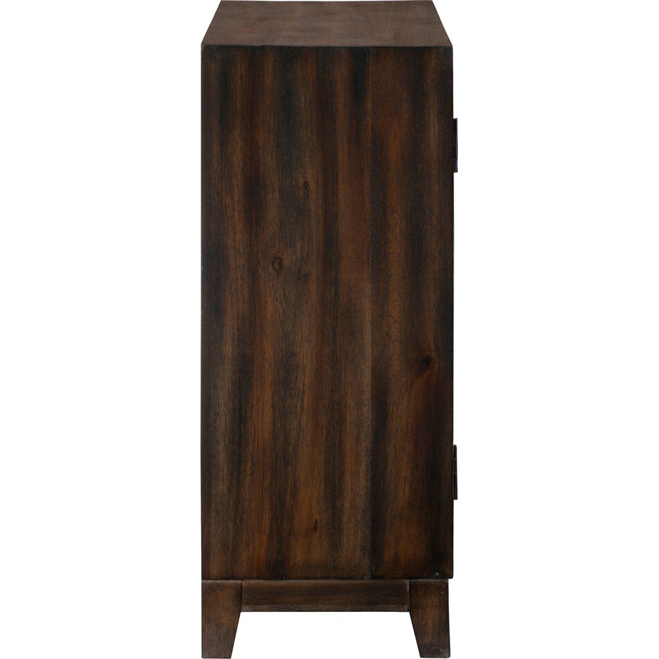 barnett dark brown accent cabinet   