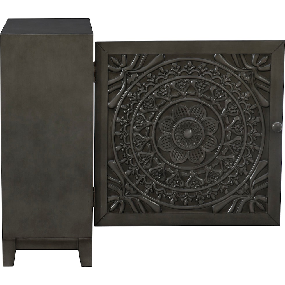 barnett gray accent cabinet   