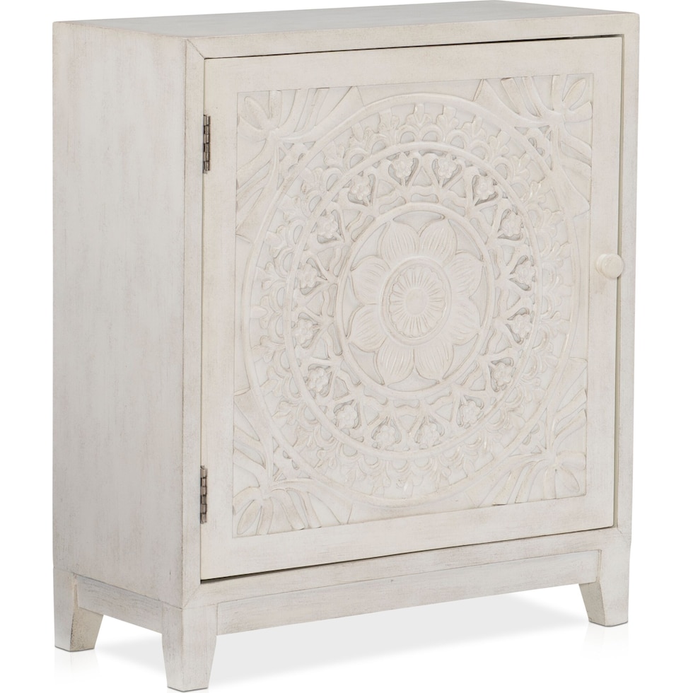 barnett white accent cabinet   