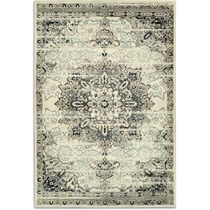 barrera white area rug  x    