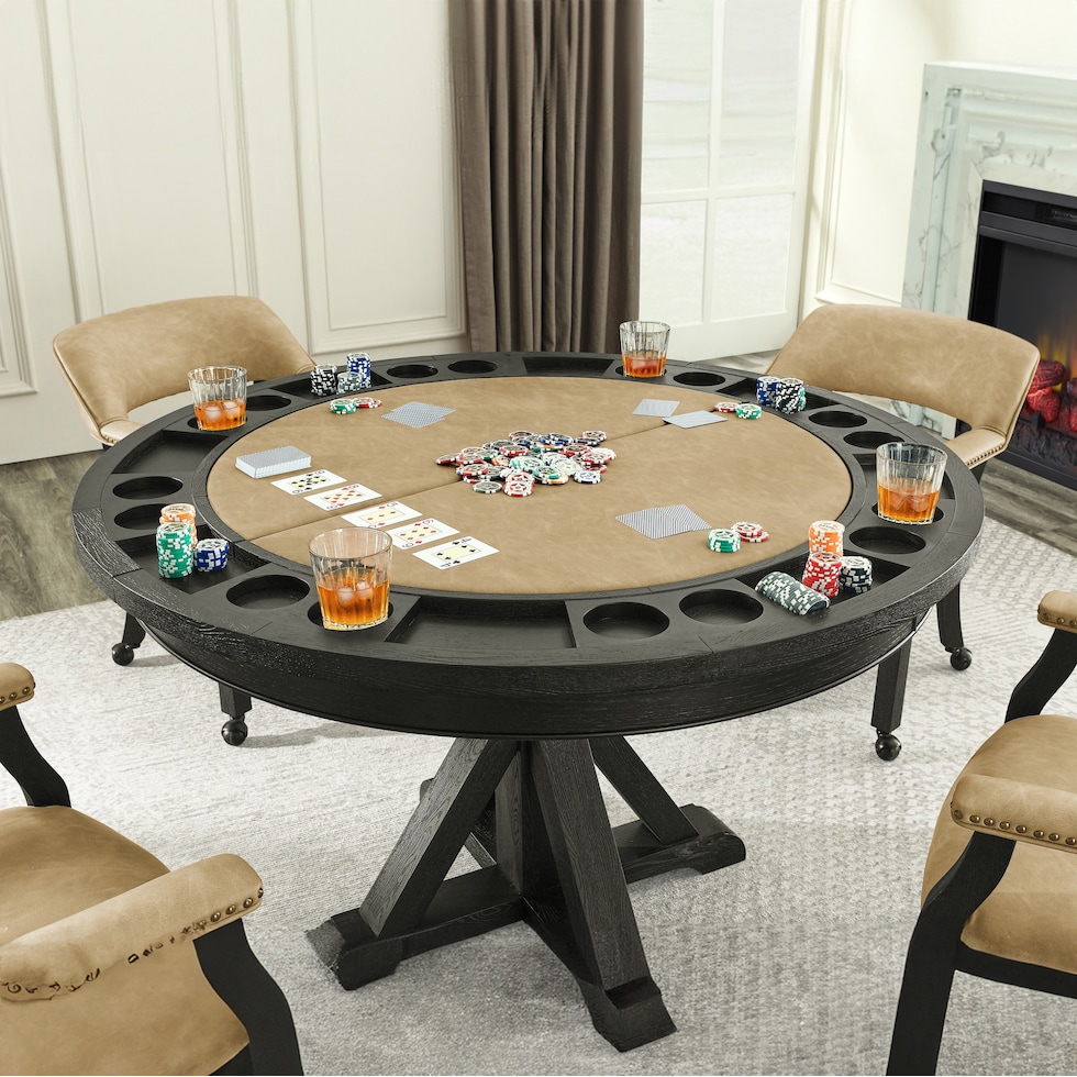 barrett black gaming table   