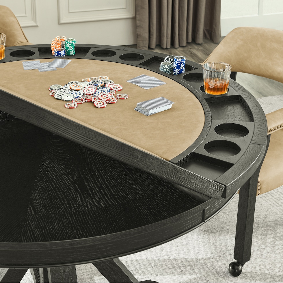 barrett black gaming table   