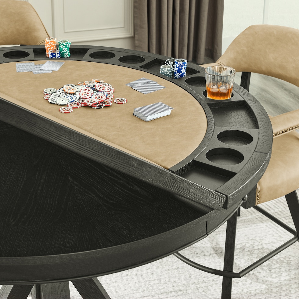 barrett black gaming table   