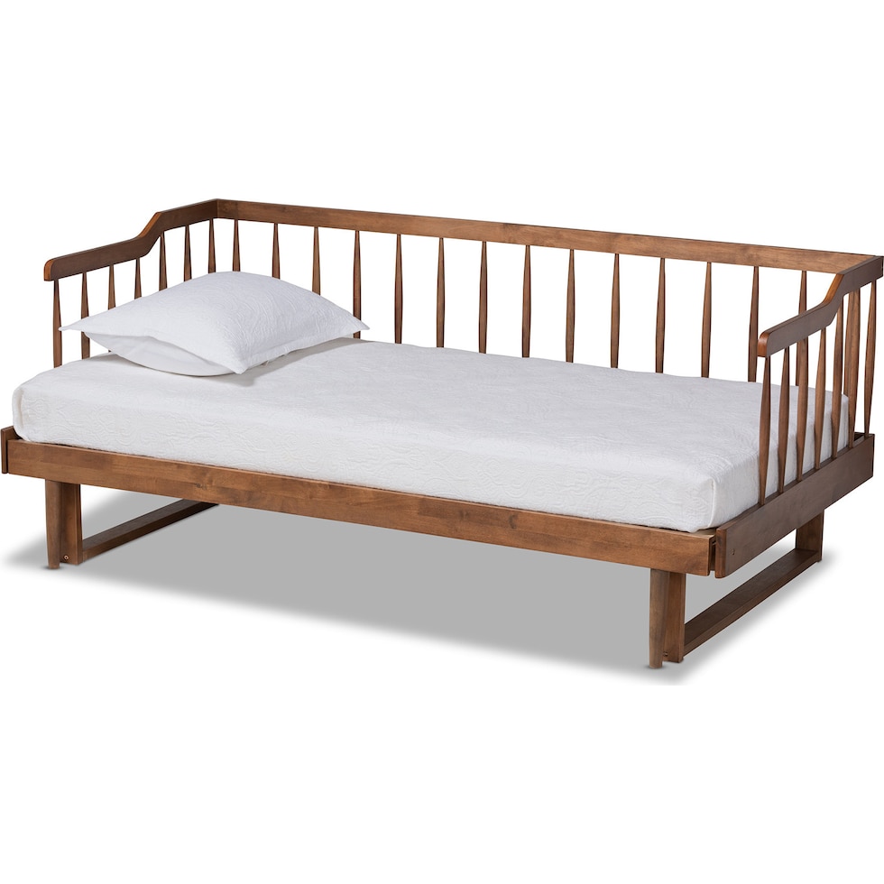 barrett dark brown twin bed   